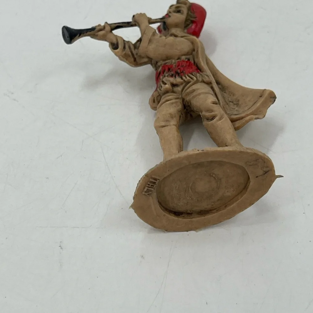 Vintage‎ Nativity Figure Plastic Replacement Shephard Boy Playing Horn 5